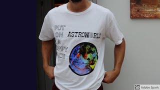Travis Scott Astroworld Merch Part One - Smiley Face T Shirt White