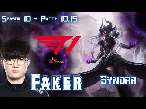 T1 Faker SYNDRA vs FPX Doinb GALIO Mid - Patch 10.15 KR Ranked