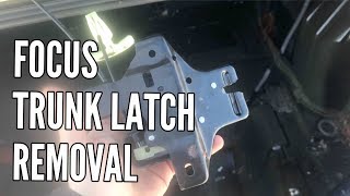 2004 Ford Focus How to Remove Trunk Latch