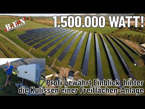 1,5 MEGAWATT: Profi gewährt EINBLICK hinter die Kulissen einer Photovoltaik-Freiflächen-Anlage!