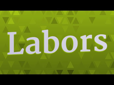 LABORS pronunciation • How to pronounce LABORS