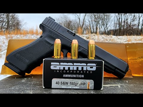 .40 Federal HST 180 gr Ammo Gel Test