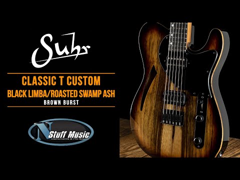 Suhr Classic T Custom - Black Limba / Roasted Swamp Ash
