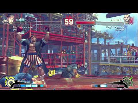 SSF4: Pinchol Umehara (Ryu) VS Schnigg (Boxer)