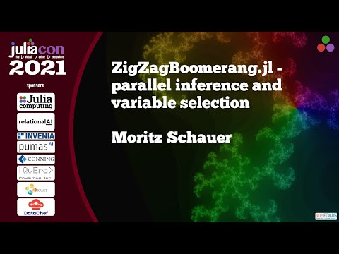 ZigZagBoomerang.jl - parallel inference and variable selection | Moritz Schauer | JuliaCon2021