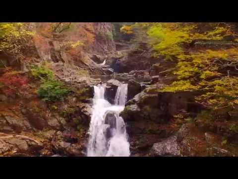 【三段峡】の紅葉絶景 空撮 ドローン／カンパイ！広島県 広島県秘境ツアーズ