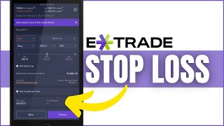 How to Place a Stop Loss Order on Power Etrade Mobile App
