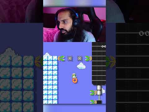 Check Out This 1 Screen Precision Level! #SuperMarioMaker2 #Shorts