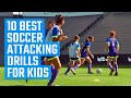 10 Best Soccer Attacking Drills for Kids | U10, U12, U14 Offense Drills | Fun Soccer Drills by MOJO