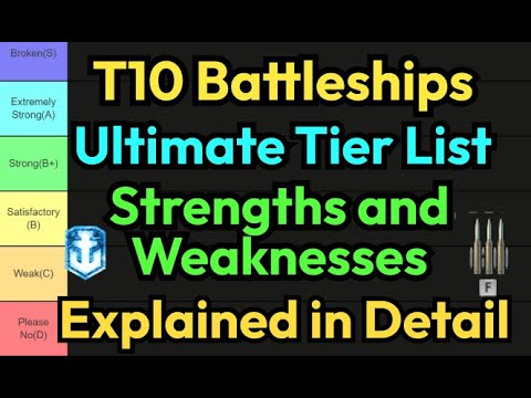 The Best Tier 10 Battleships Tier List 2026 Guide in Detail Explained | World of Warships