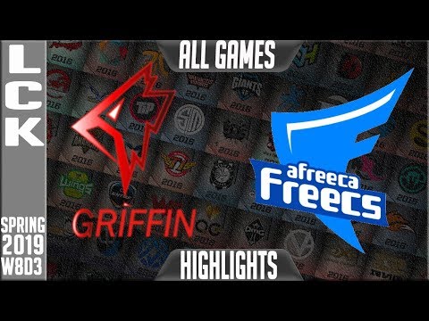 GRF vs AF Highlights ALL Games | LCK Spring 2019 Week 8 Day 3 | Griffin vs Afreeca Freecs