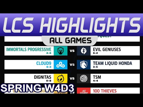 LCS Highlights Week4 Day3 LCS Spring 2023 All Games By Onivia