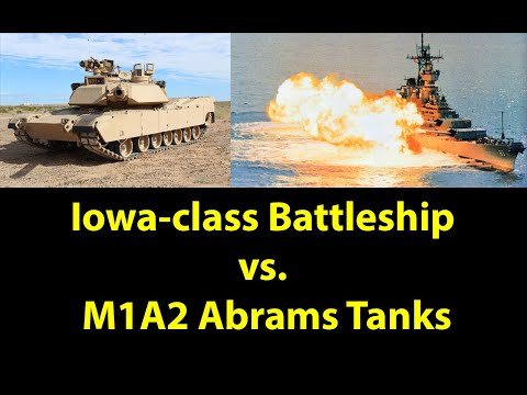 Command: Modern Operations - War Game: Iowa-class Battleship vs. M1A2 Abrams Tanks