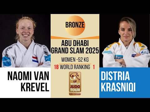 Naomi VAN KREVEL VS Distria KRASNIQI | Abu Dhabi Grand Slam 2025 | BRONZE -52 kg
