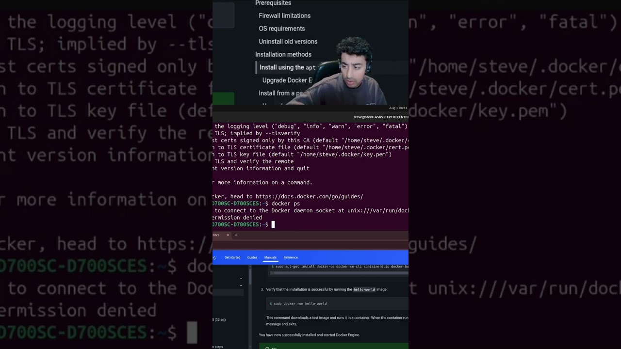 Fix Docker Permission Denied Error: Easy Guide #shorts