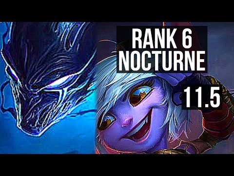 NOCTURNE vs TRISTANA (TOP) | Rank 6 Nocturne, 8/1/5, 600+ games, Godlike | BR Grandmaster | v11.5