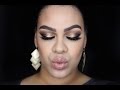 Elegant Gold Smokey Eye Full Contour Tutorial