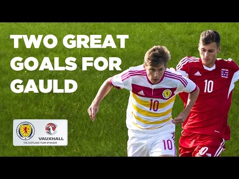 Two great goals from Ryan Gauld // Luxembourg U21 0-3 Scotland U21