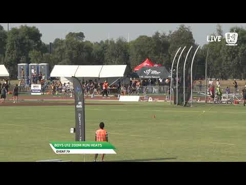 Boys U12 200m Heat 2 - 2019 State Track and Field Championships // LAVicTV