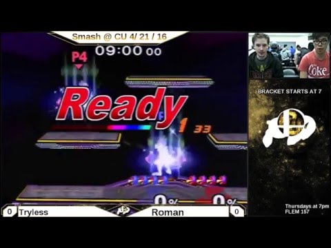 Smash @ CU Melee 4/21/16: Tryless vs. Roman