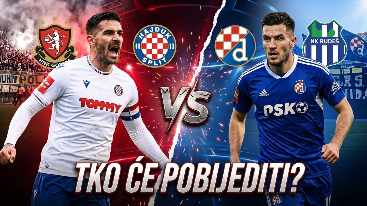 🔴 LIVE: Hajduk vs Gorica i Rudeš vs Dinamo! Tko će kiksati?