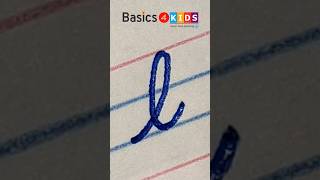 cursive small letter l | small cursive letter l | small letter l in cursive handwriting @Basics4Kids