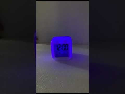 7 Colour Changing Led Digital Alarm Clock