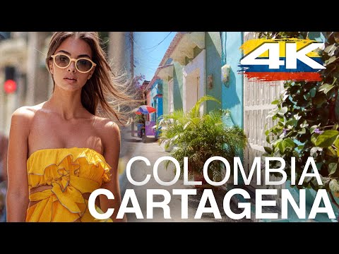 Colombia. Cartagena. 4K Walk  🇨🇴