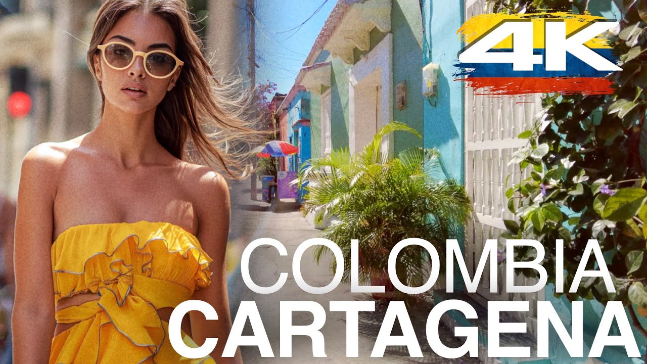 Immersive street-level walking tour through Cartagena Walled City, Colombia, showcasing authentic urban landscapes, local architecture, and the vibrant atmosphere of the city's neighborhoods