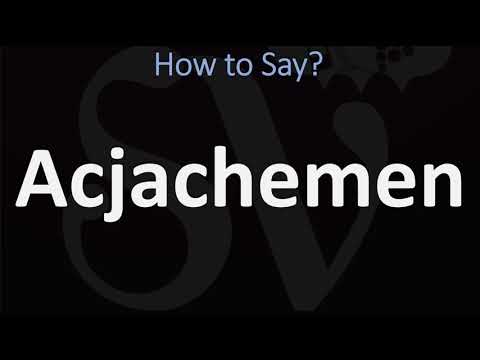 How to Pronounce Acjachemen?