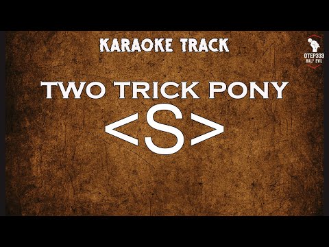 Sandwich | Two Trick Pony (HQ Karaoke)