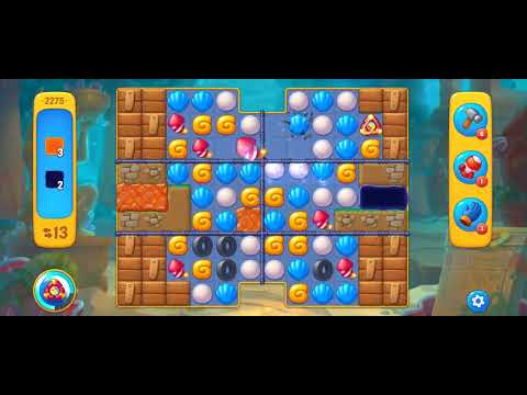 Fishdom Easy Level 2275 (with full seashell [Super Lightning]) @choraelmin
