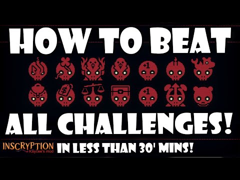 How to EASILY beat ALL CHALLENGES! | Inscryption Kaycee's mod