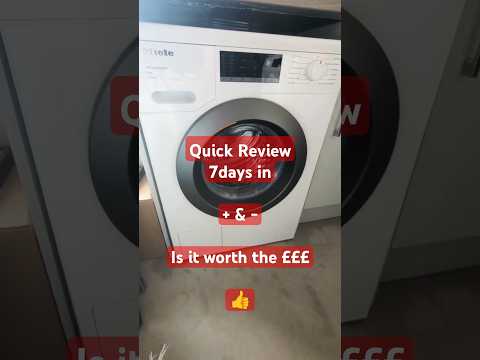 REVIEW - Miele W1 Excellence 8Kg - Is it worth the money? #shorts #review #washingmachine 👍