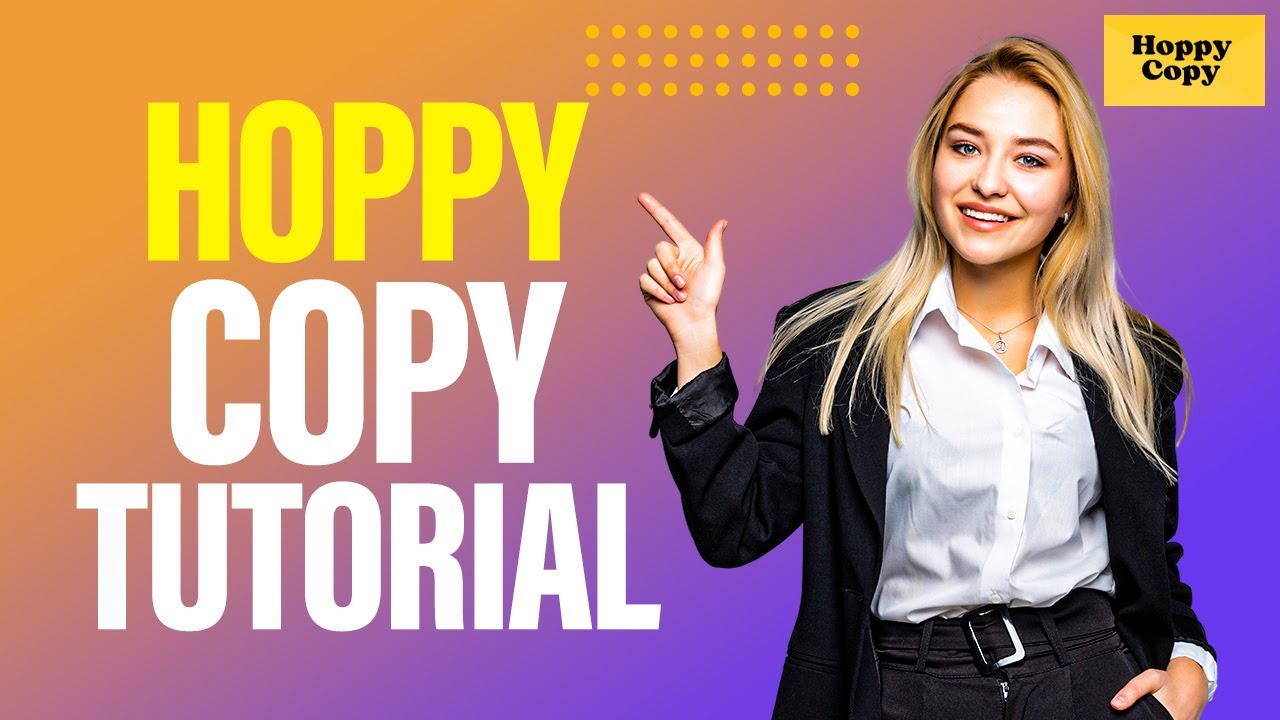 HoppyCopy tutorial
