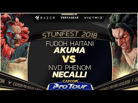 Fudoh Haitani (Akuma) vs NVD Phenom (Necalli) - Stunfest 2018 Top 32 - SFV - CPT 2018