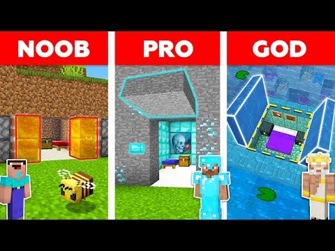 Minecraft Battle: NOOB vs PRO vs GOD: HIDDEN DOOR in MINECRAFT / Animation