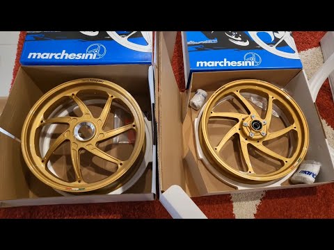 2022 Marchesini M7RS Forged Aluminium wheels for Ducati Panigale V2 - 7.2 kgs combined weight!!!