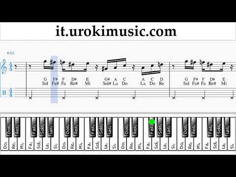 Corso di Pianoforte (mano destra) Super Mario Bros - Theme Tablature Tab um-a276