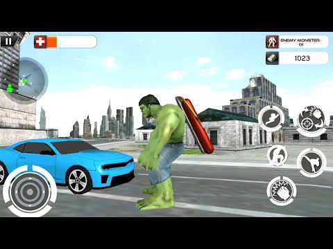 Incredible Flying Monster Hero Robot Black Hulk City Battle 3d - Best Monster Android GamePlay