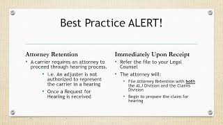 ICA Training - Hearing Process