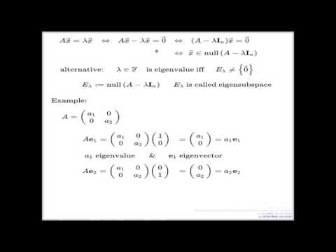 Lecture 18 -- Eigenvalues and eigenvectors basics
