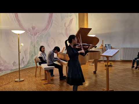 Khongor 11 y/o @W. A. Mozart Sonata for Piano and Violin KV 379,  1. Adagio  2. Allegro