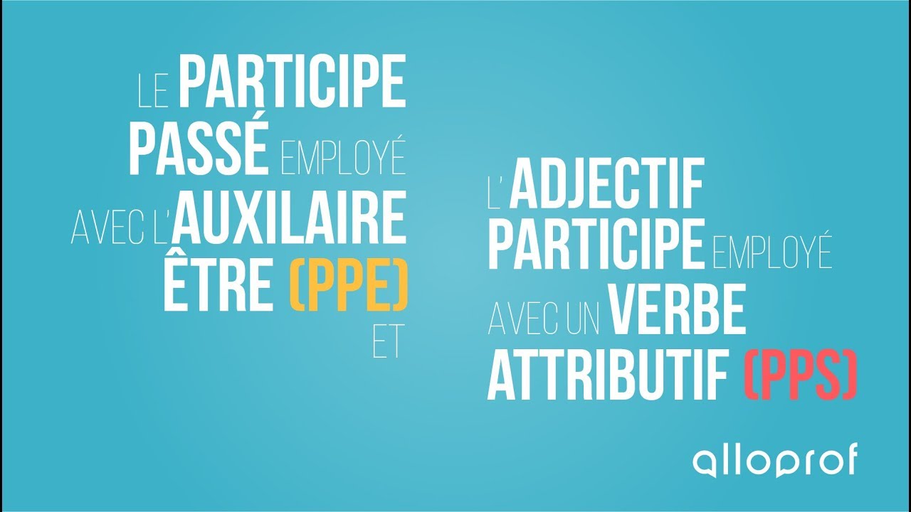L'accord du participe passé : avec l'auxiliaire être