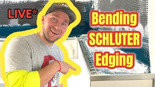 Bending SCHLUTER edging. Metal Tile Trim Install.  schluter profiles