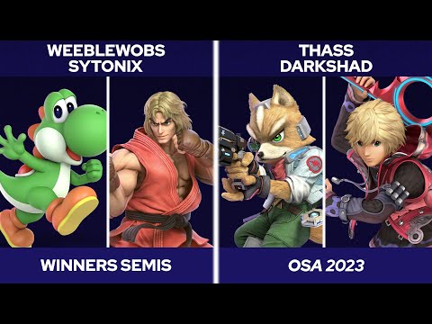 OSA 2023 Doubles - Weeblewobs & Sytonix vs. Thass & DarkShad - SSBU Tournament