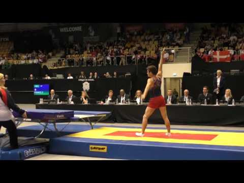 Alex Renkert - Pass 2 - Double Mini - 2015 World T&T Championships Qualifying