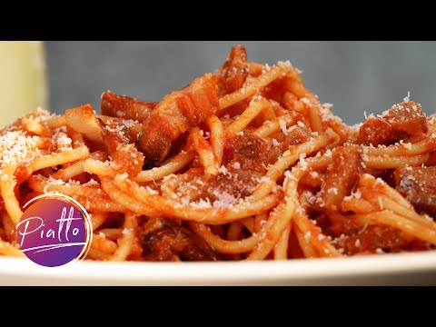 Pasta AMATRICIANA Originalrezept von AMATRICE