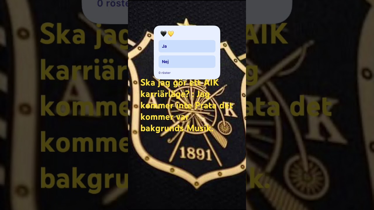 🖤💛? #aik #fifa