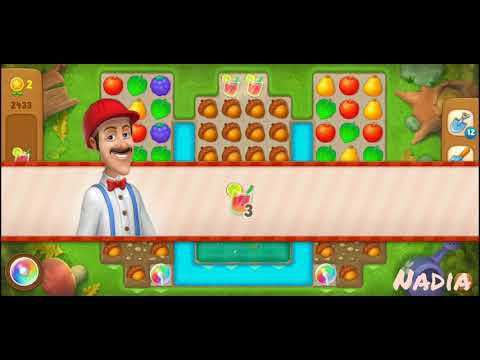 Gardenscapes Level 2433. No Boosters used